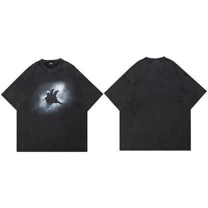 Hip Hop Streetwear Men T-Shirt Oversized